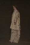 Mutedance 24 Autumn and Winter Flower Dye Pleated Skirt MD-MD24FW65-hoary